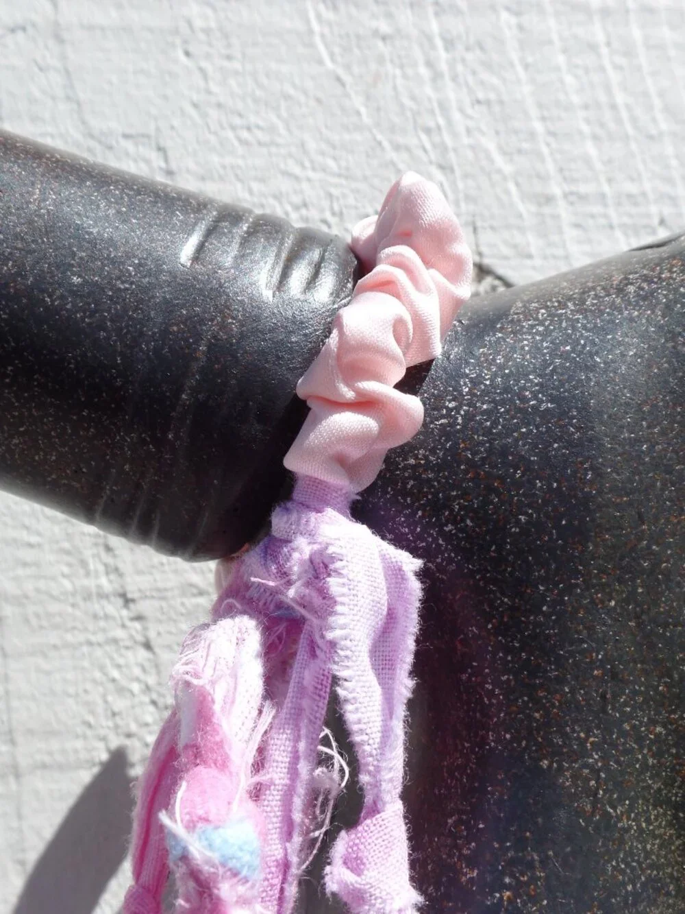 Hand Crafted Hair Tie Swag (1) COTTON CANDY